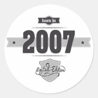 Born in 2007 (Dark&Lightgrey)