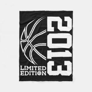 Born In 2013 Birthday Bysketbyll Limited Edition 2 Fleece Blanket