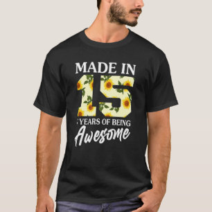Born In 2015 7 Year Old 7th Birthday Girls Teens S T-Shirt
