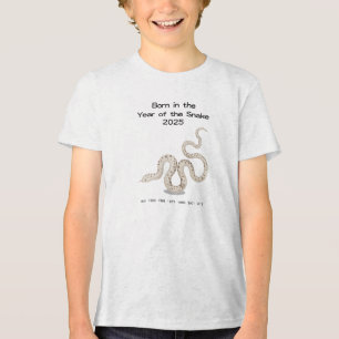 Born in 2025 Chinese Zodiac Snake Tri-Blend Shirt