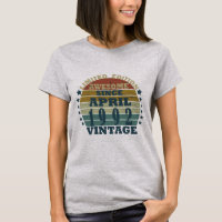 Born in april 1992 vintage birthday