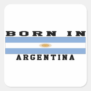 Born In Argentina Square Sticker