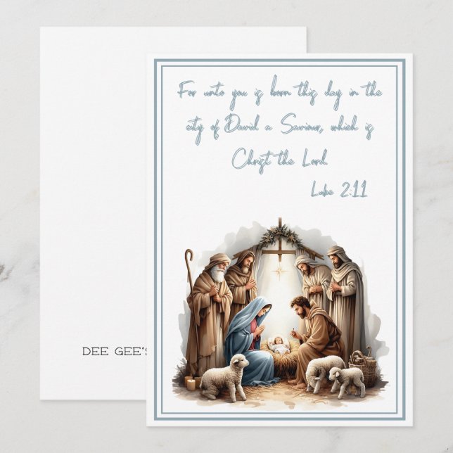 Born in Bethlehem – A Light for the World Holiday Card (Front/Back)