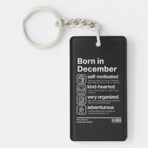 Born In December Personality Key Ring