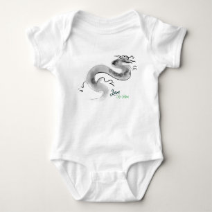 Born in Dragon Year 2024 Original personalised BBs Baby Bodysuit