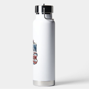 Born in Freedom Patriotic Vintage Vector Shirt_1 Water Bottle