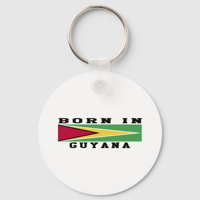 Born In Guyana Key Ring (Front)