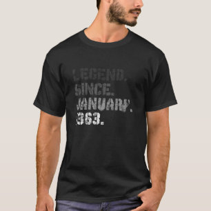 Born In January 1963 Legend 59 Yrs Old 59Th Birthd T-Shirt
