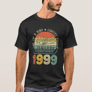 Born In January 1999 23 Yrs Tee Vintage 23Rd Birth