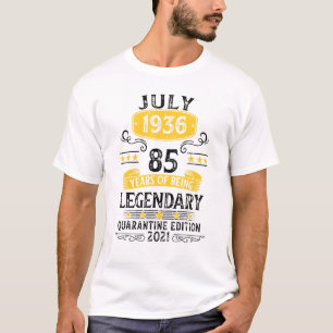 Born In July 1936 85 Year Old Birthday Limited Edi T-Shirt