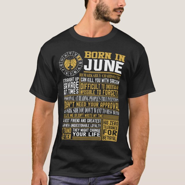 Born in June facts T-Shirt (Front)