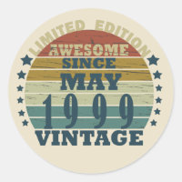 Born in may 1999 vintage birthday