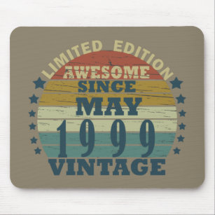 Born in may 1999 vintage birthday mouse mat