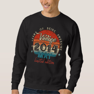 Born In May 2014 8th Birthday 8 Years Old Sweatshirt