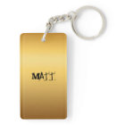 Born in Monkey Year 1968 Zodiac Monogram Keychain