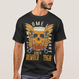 Born in November 1968 vintage birthday T-Shirt