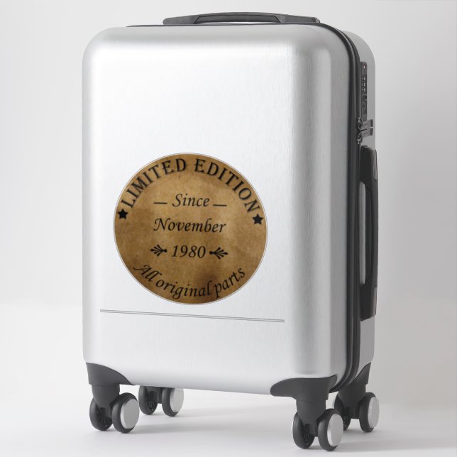 born in november 1980 vintage birthday (Suitcase)