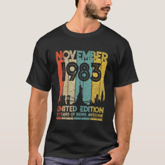 Born In November 1983 Birthday Limited Edition 38 T-Shirt