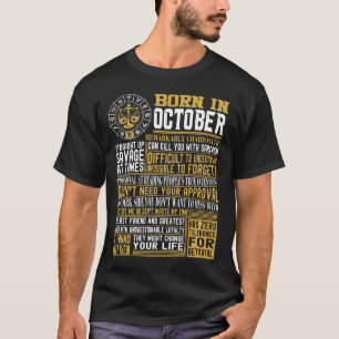 Born in October facts T-Shirt
