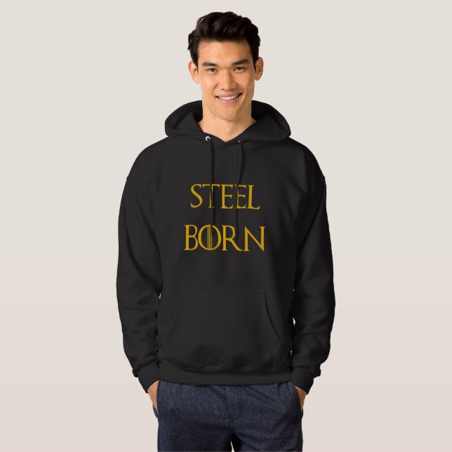 Born in Pittsburgh, The Steel City Hoodie (Front Full)
