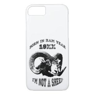 Born in Ram Year 1931 1943 1955 I'm not a Sheep iC Case-Mate iPhone Case