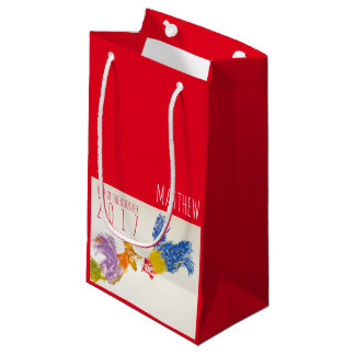 Born in Rooster Year Personalised Baby Gift Bag