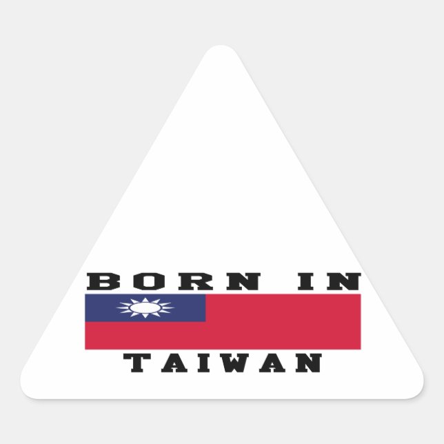 Born In Taiwan Triangle Sticker (Front)