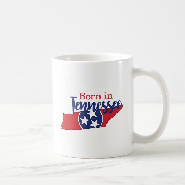 Born in Tennessee State Symbols Volunteer State Coffee Mug (Right)