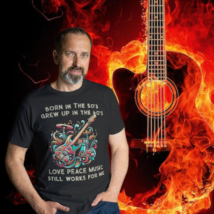 Born in the 50s Retired Music Teacher Musician T-Shirt