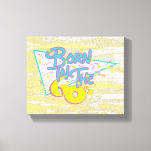 Born in the 60s, Fun Cool Old Age Art Canvas Print