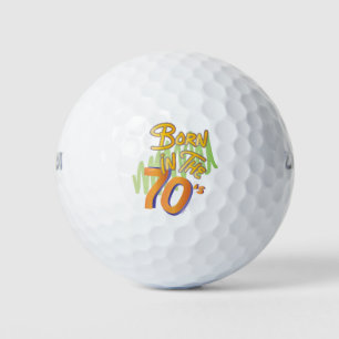 Born-in-the-70s Cool Old AgeFun Golf Balls