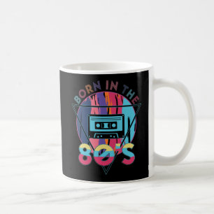 Born in The 80's Vintage Cassette Tape Coffee Mug