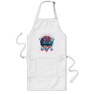 Born in The 80's Vintage Cassette Tape Long Apron