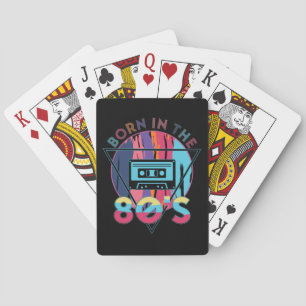 Born in The 80's Vintage Cassette Tape Playing Cards