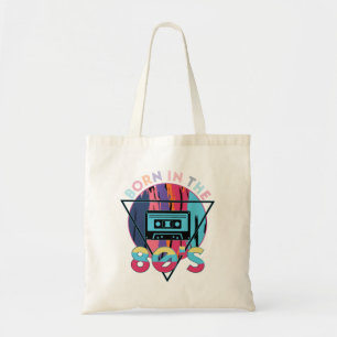 Born in The 80's Vintage Cassette Tape Tote Bag