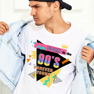 Born in the 90s forever young memphis retro T-Shirt