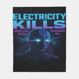Born in the Cyber Light Fleece Blanket