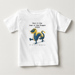 Born in the Year of the Dragon 2024 Chinese Zodiac Baby T-Shirt