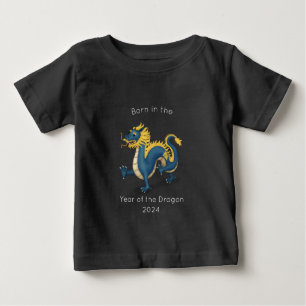 Born in the Year of the Dragon Black Baby T-Shirt