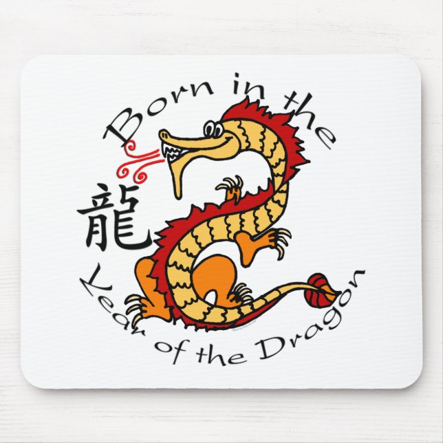Born in the Year of the Dragon (Chinese) Mouse Mat (Front)