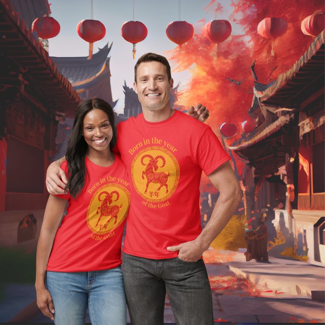 Born in the year of the Goat – Chinese Zodiac T-Shirt (Creator Uploaded)
