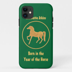 Born in the Year of the Horse, Gold-effect on Gree iPhone 11 Case