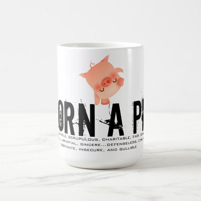 Born in the Year of the Pig Coffee Mug (Center)