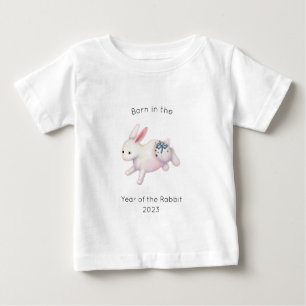 Born in the Year of the Rabbit Chinese Zodiac Baby T-Shirt