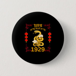 Born In The Year Of The Snake 1929 Chinese New Yea 6 Cm Round Badge