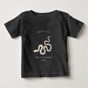 Born in the Year of the Snake Black Baby T-Shirt
