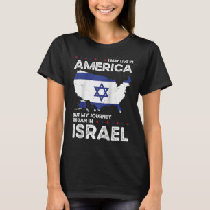 Born Israeli Israel American USA Citizenship Ragla T-Shirt