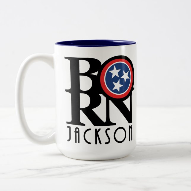 BORN Jackson 15oz Two-Tone Coffee Mug (Left)