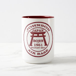 Born Johnson Air Base Japan 1961 Two-Tone Coffee Mug