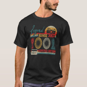 Born July 2002 Legend Since July 2002 20 Years Old T-Shirt